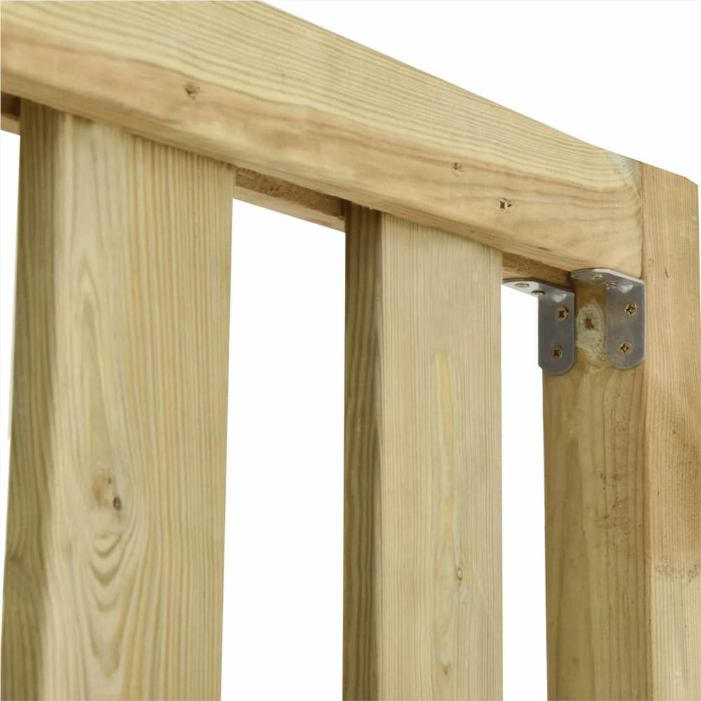 Garden Fence Impregnated Pinewood 15.9x1.1 m