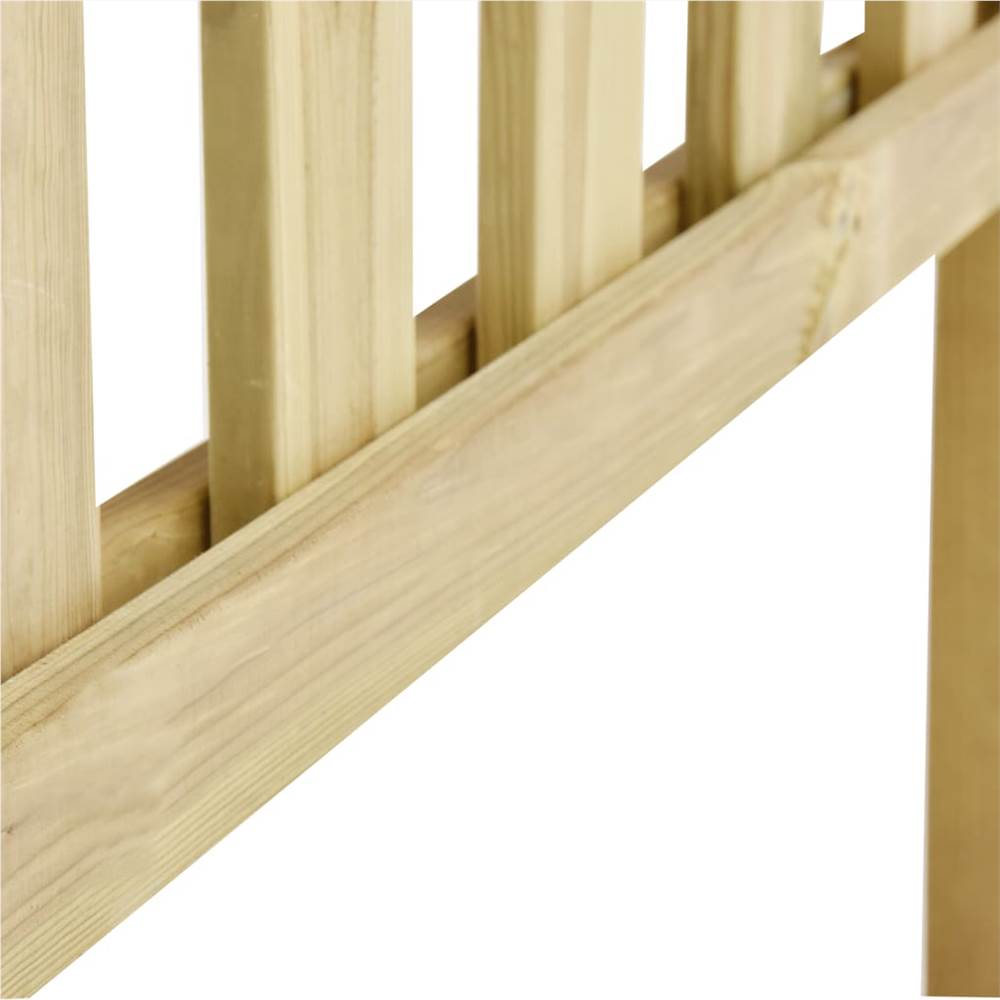 Garden Fence Impregnated Pinewood 15.9x1.1 m