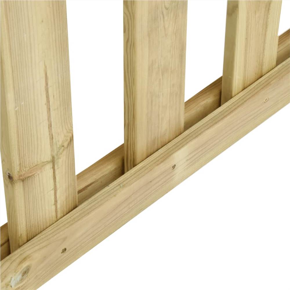 Garden Fence Impregnated Pinewood 15.9x1.1 m