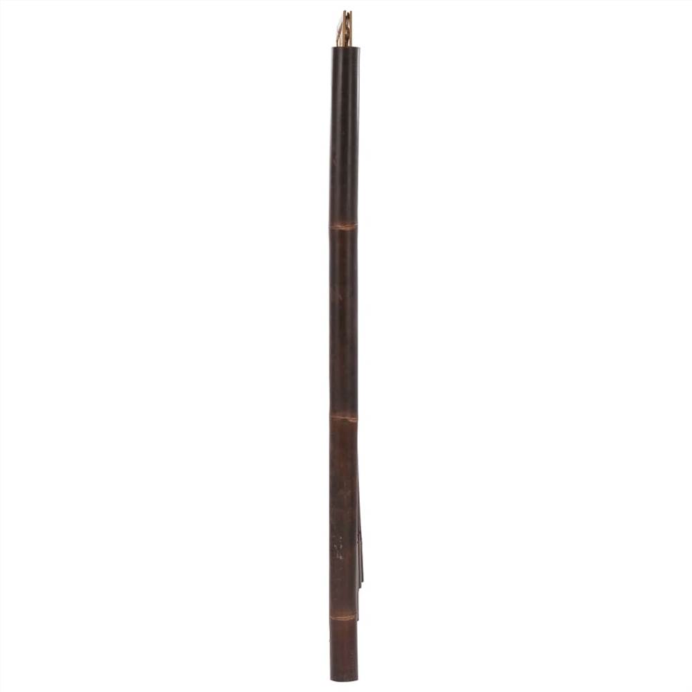 Garden Fence Panel with Trellis Bamboo 90x180 cm Dark Brown