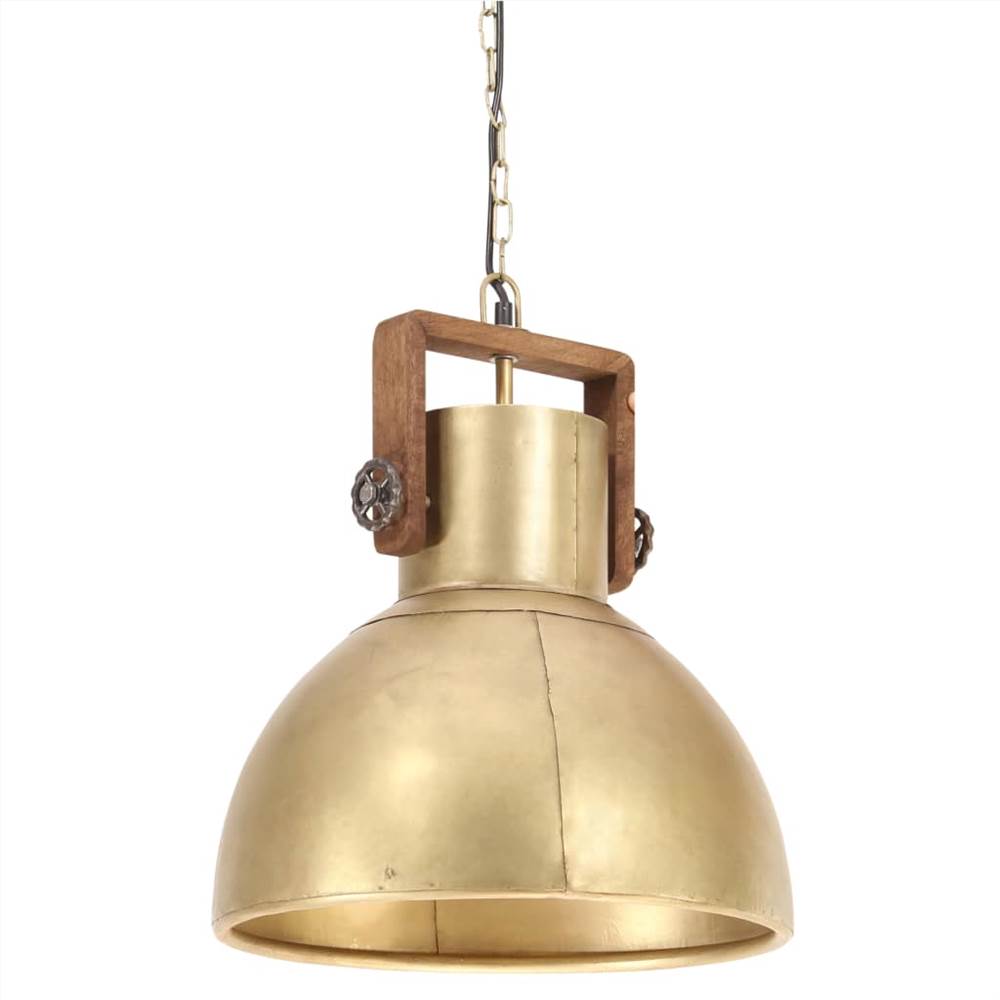 Industrial Hanging Lamp 25 W Brass Round 40 cm E27