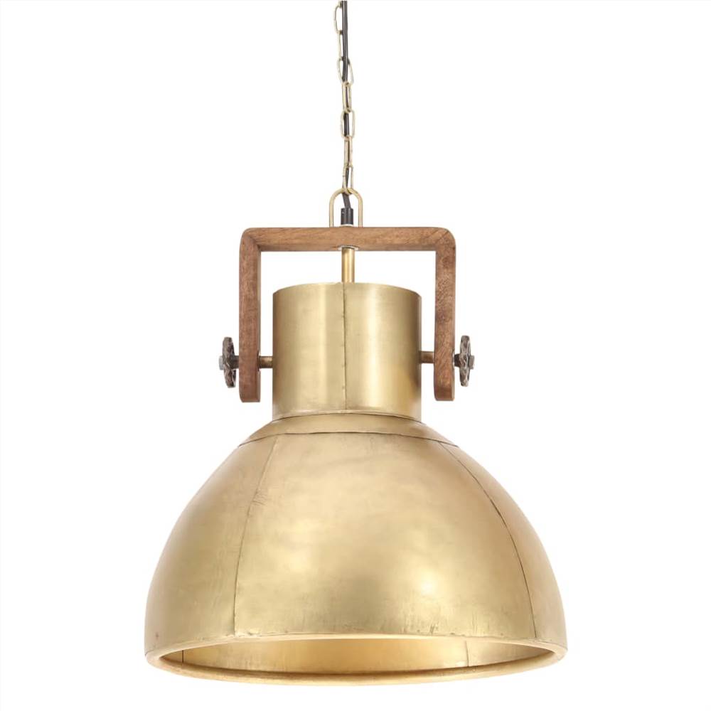 Industrial Hanging Lamp 25 W Brass Round 40 cm E27