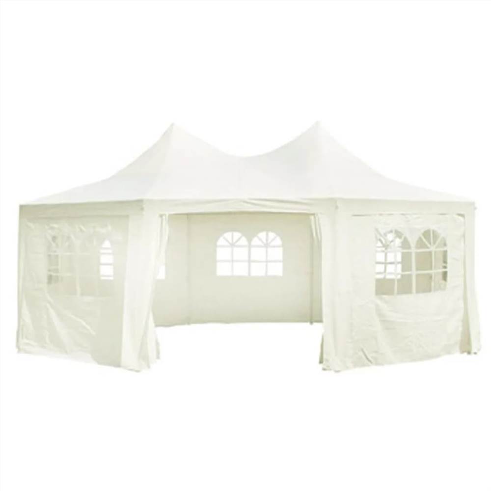 Octagonal Party Tent White 6 x 4.4 x 3.5 m
