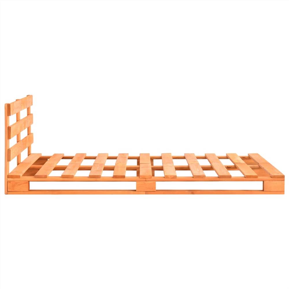 Pallet Bed Frame Brown Solid Pine Wood 180x200cm 6FT Super King