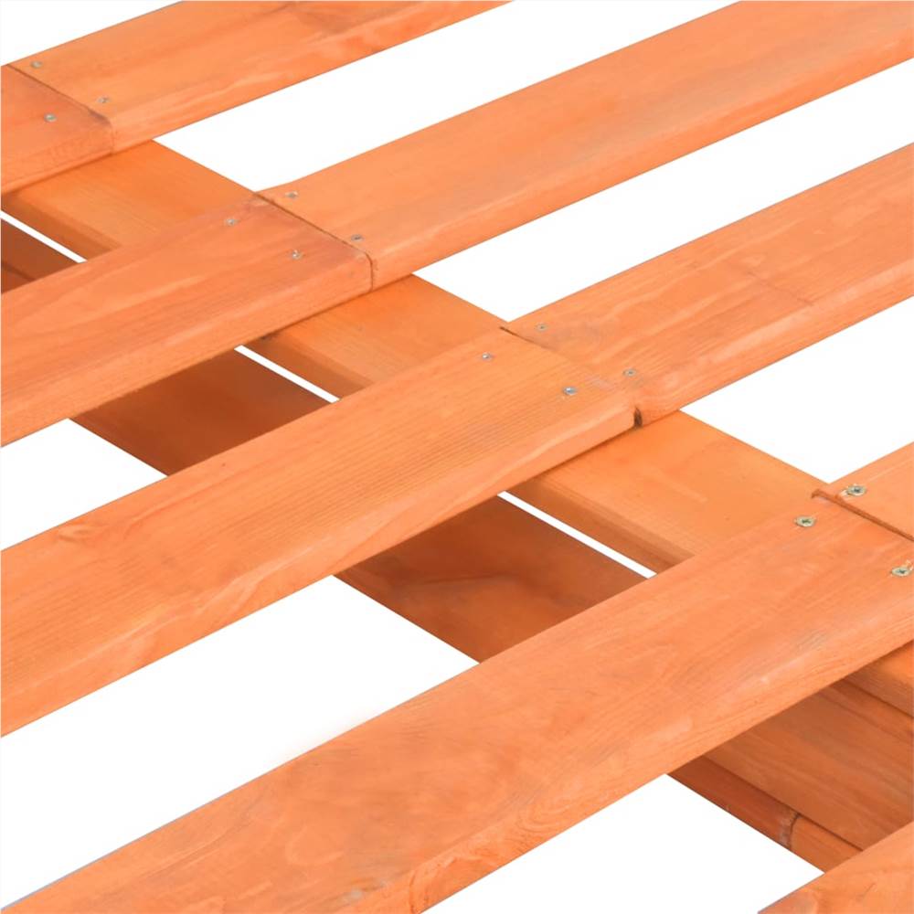 Pallet Bed Frame Brown Solid Pine Wood 180x200cm 6FT Super King