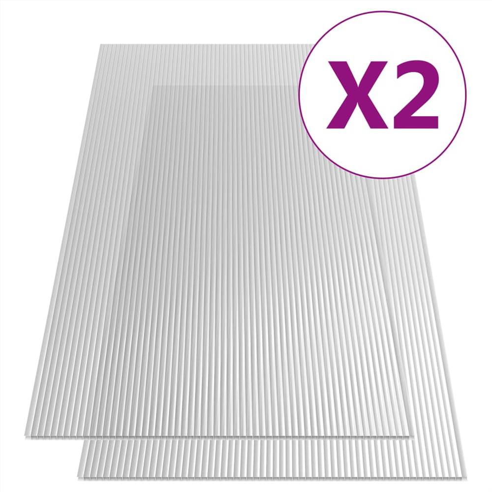Polycarbonate Sheets 2 pcs 4.5 mm 150x65 cm