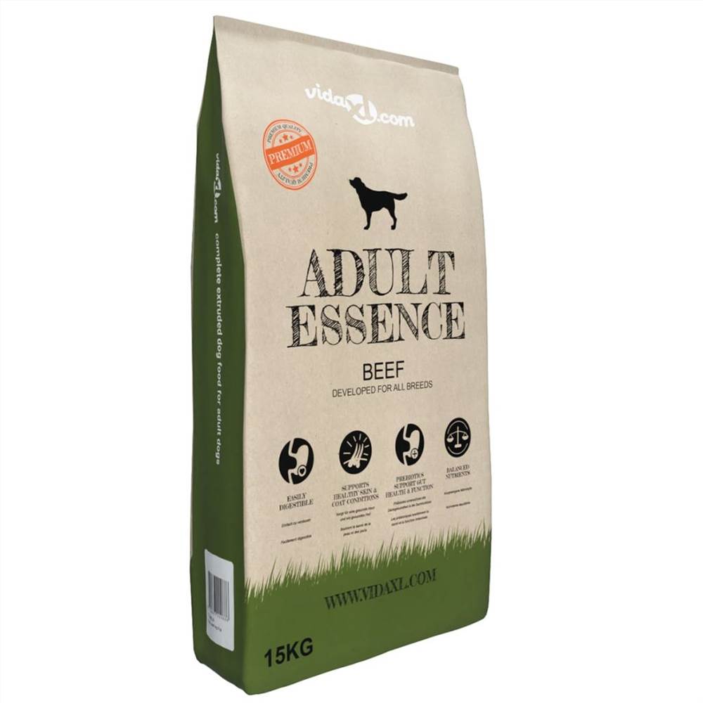 Premium Dry Dog Food Adult Essence Beef 2 pcs 30 kg