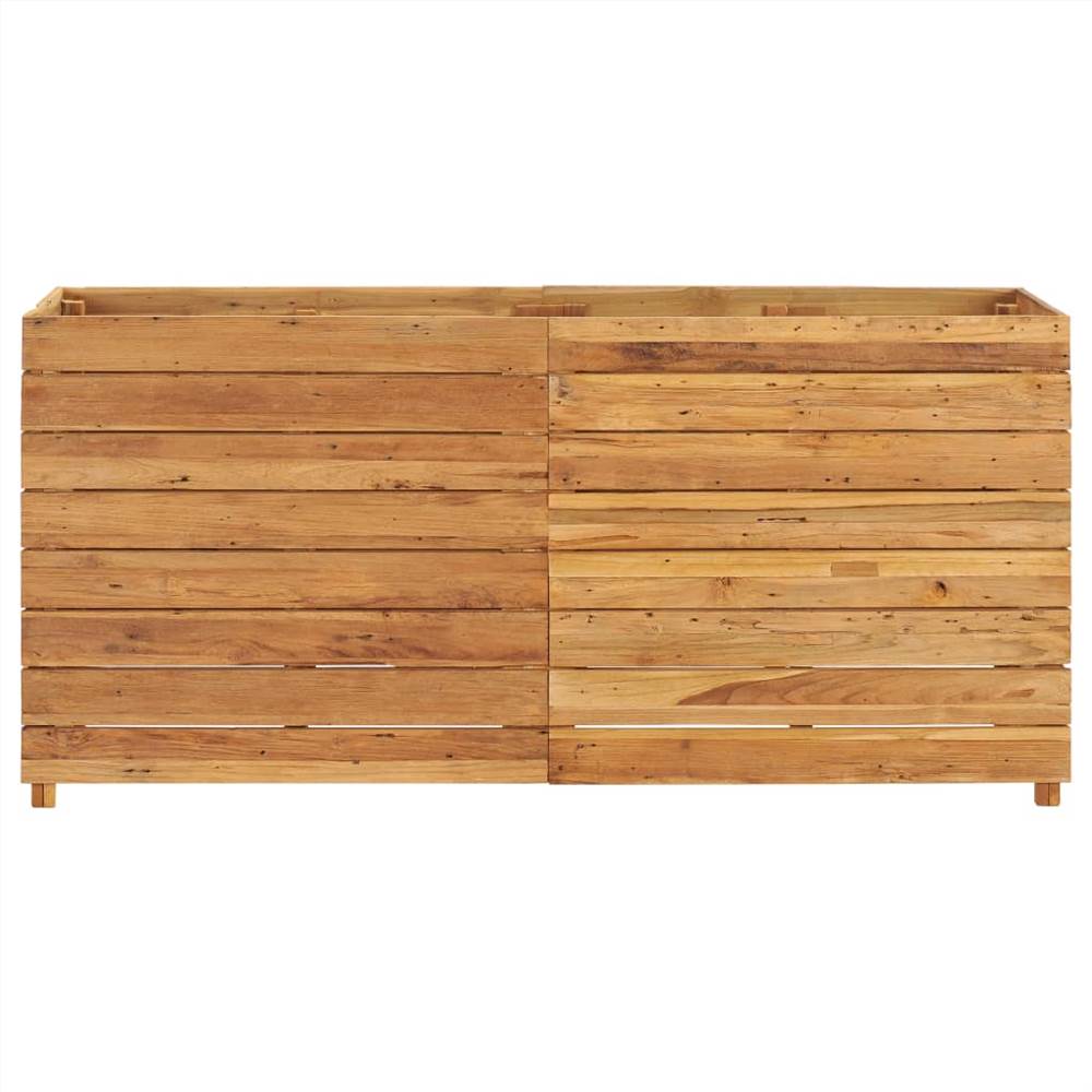 Raised Bed 150x40x72 cm Recycled Teak and Steel