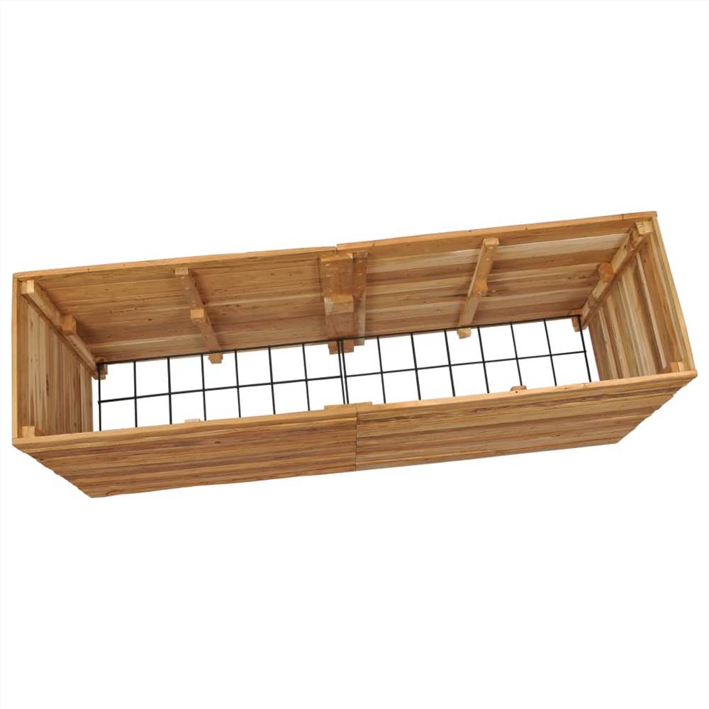 Raised Bed 150x40x72 cm Recycled Teak and Steel