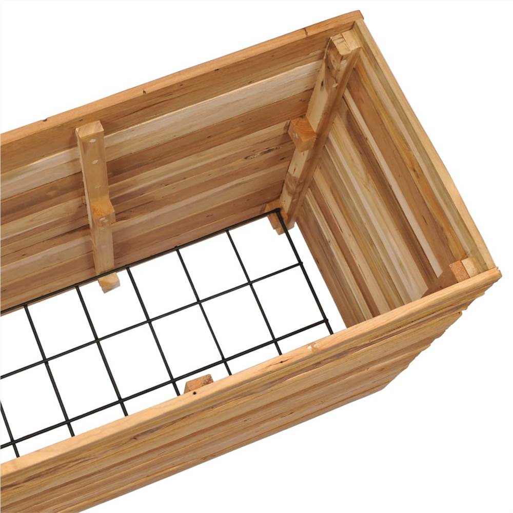 Raised Bed 150x40x72 cm Recycled Teak and Steel