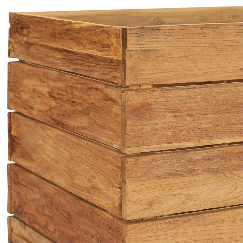 Raised Bed 150x40x72 cm Recycled Teak and Steel