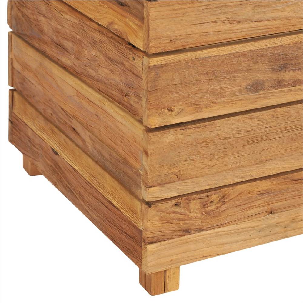 Raised Bed 150x40x72 cm Recycled Teak and Steel