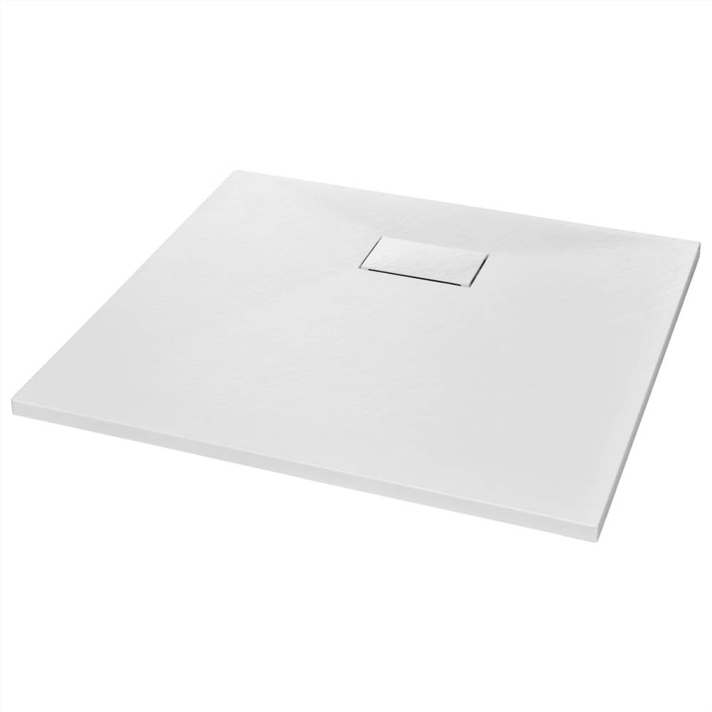 Shower Base Tray SMC White 90x80 cm