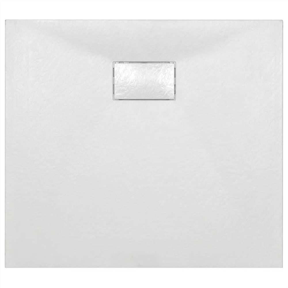 Shower Base Tray SMC White 90x80 cm