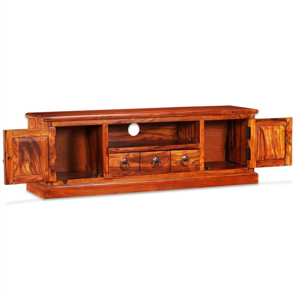 TV Stand Solid Sheesham Wood 120x30x40 cm