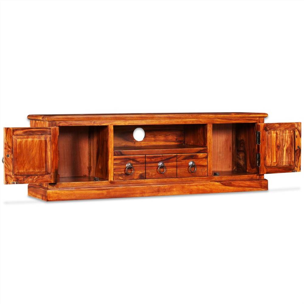 TV Stand Solid Sheesham Wood 120x30x40 cm