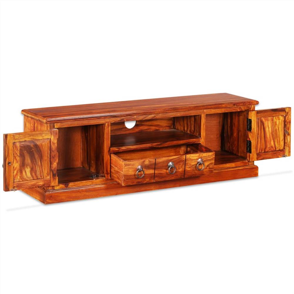TV Stand Solid Sheesham Wood 120x30x40 cm