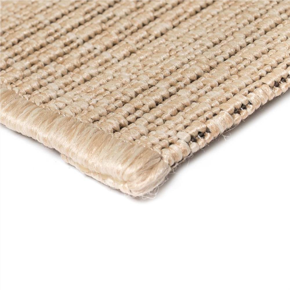 Area Rug Sisal Look Indoor/Outdoor 120x170 cm Beige