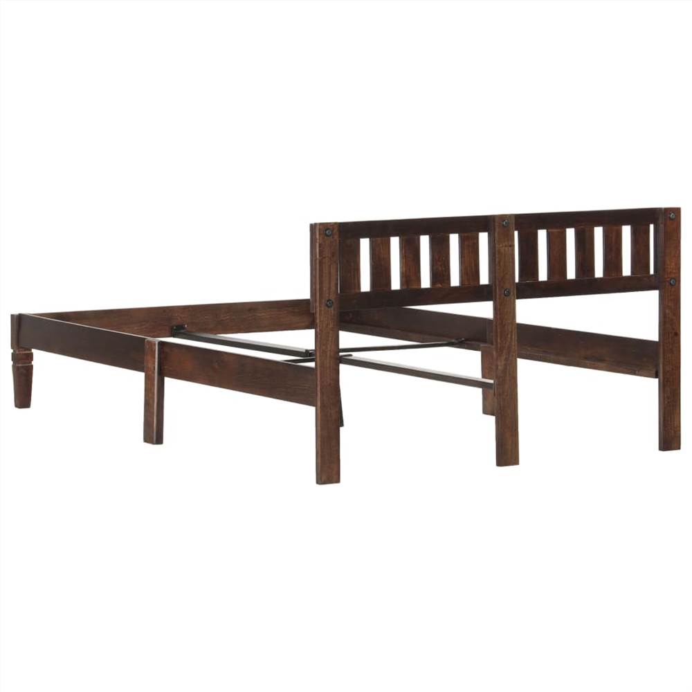 Bed Frame Solid Mango Wood 120 cm