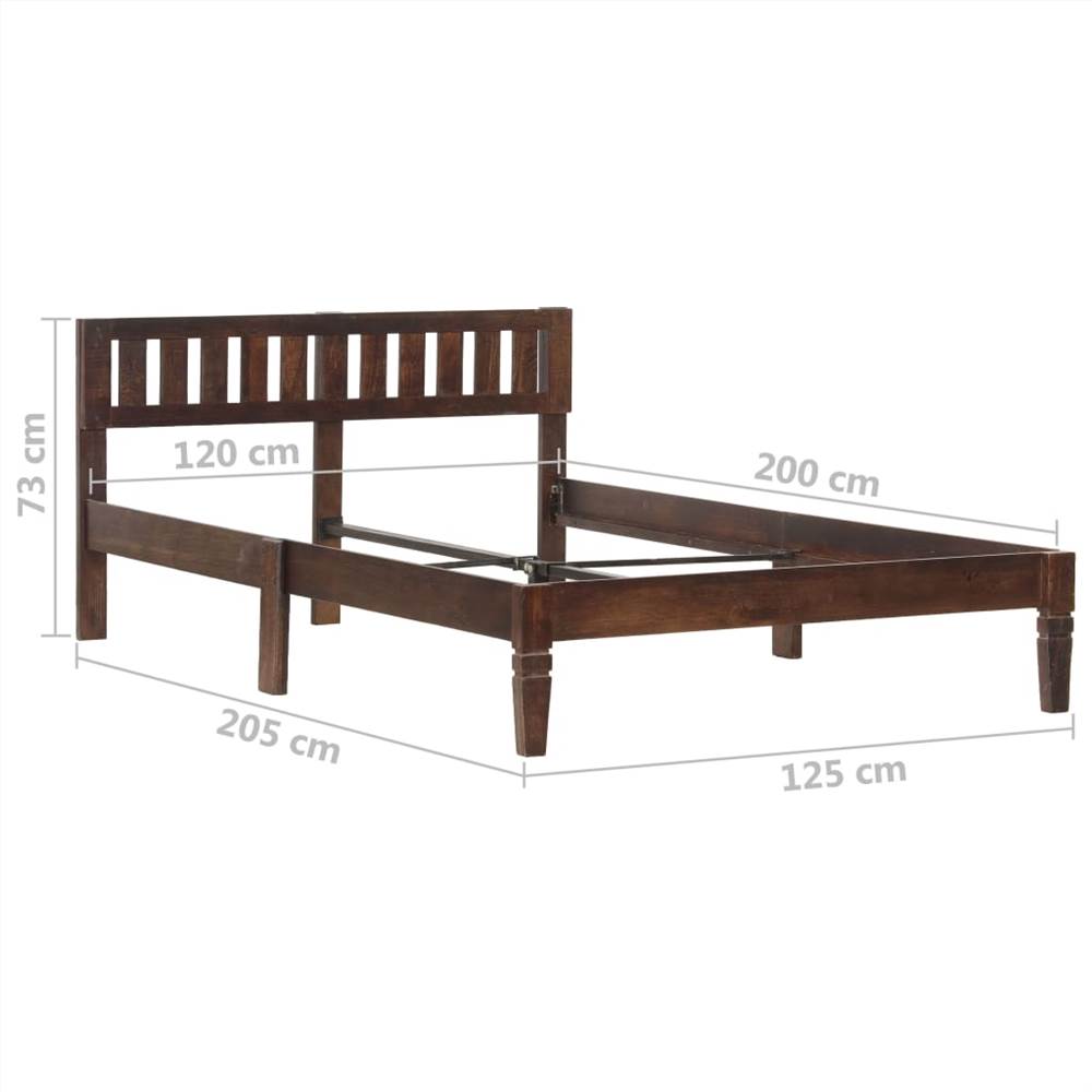 Bed Frame Solid Mango Wood 120 cm