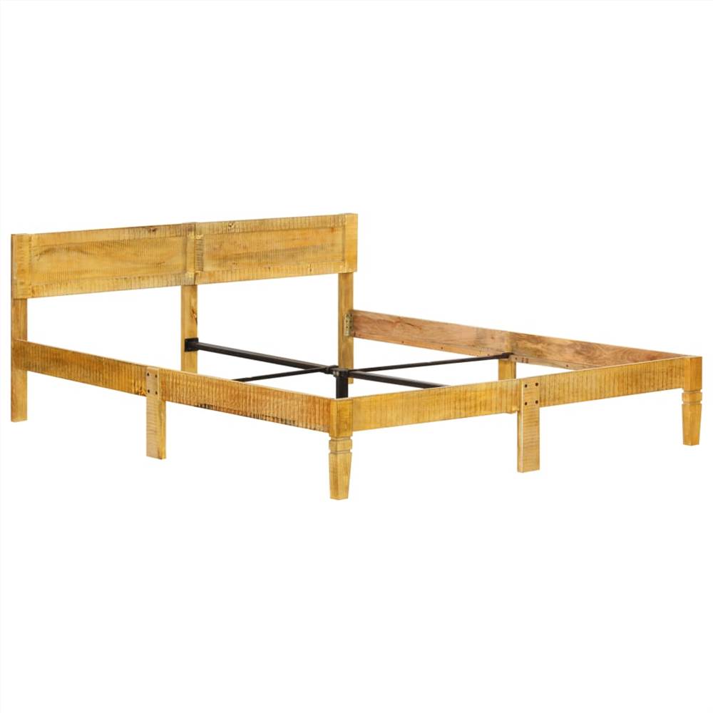 Bed Frame Solid Mango Wood 160 cm