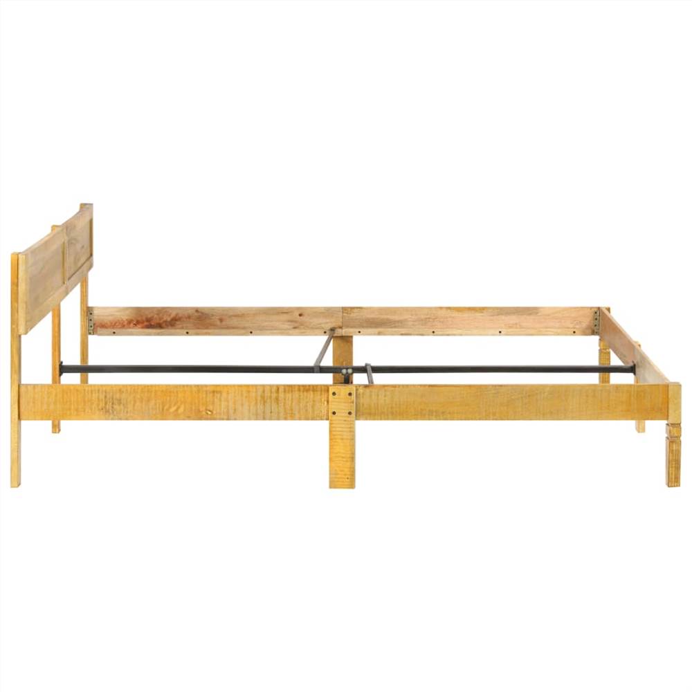 Bed Frame Solid Mango Wood 160 cm