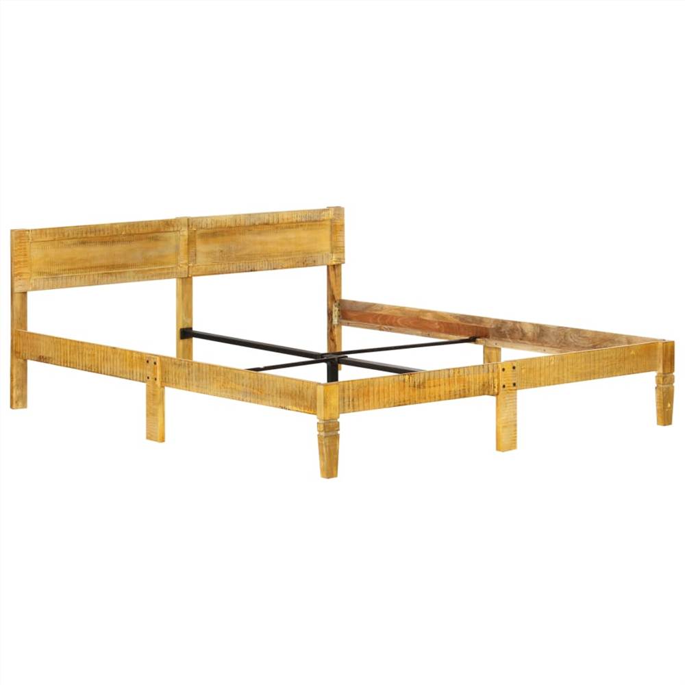 Bed Frame Solid Mango Wood 160 cm