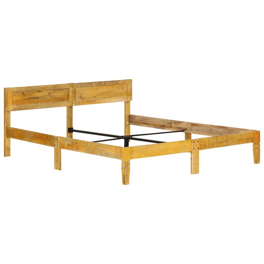Bed Frame Solid Mango Wood 160 cm