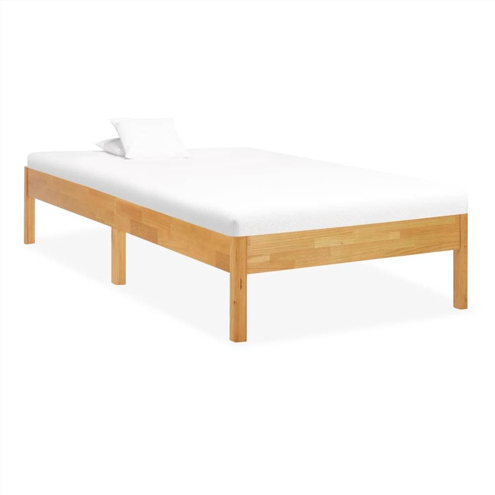 Bed Frame Solid Oak Wood 90x200 cm