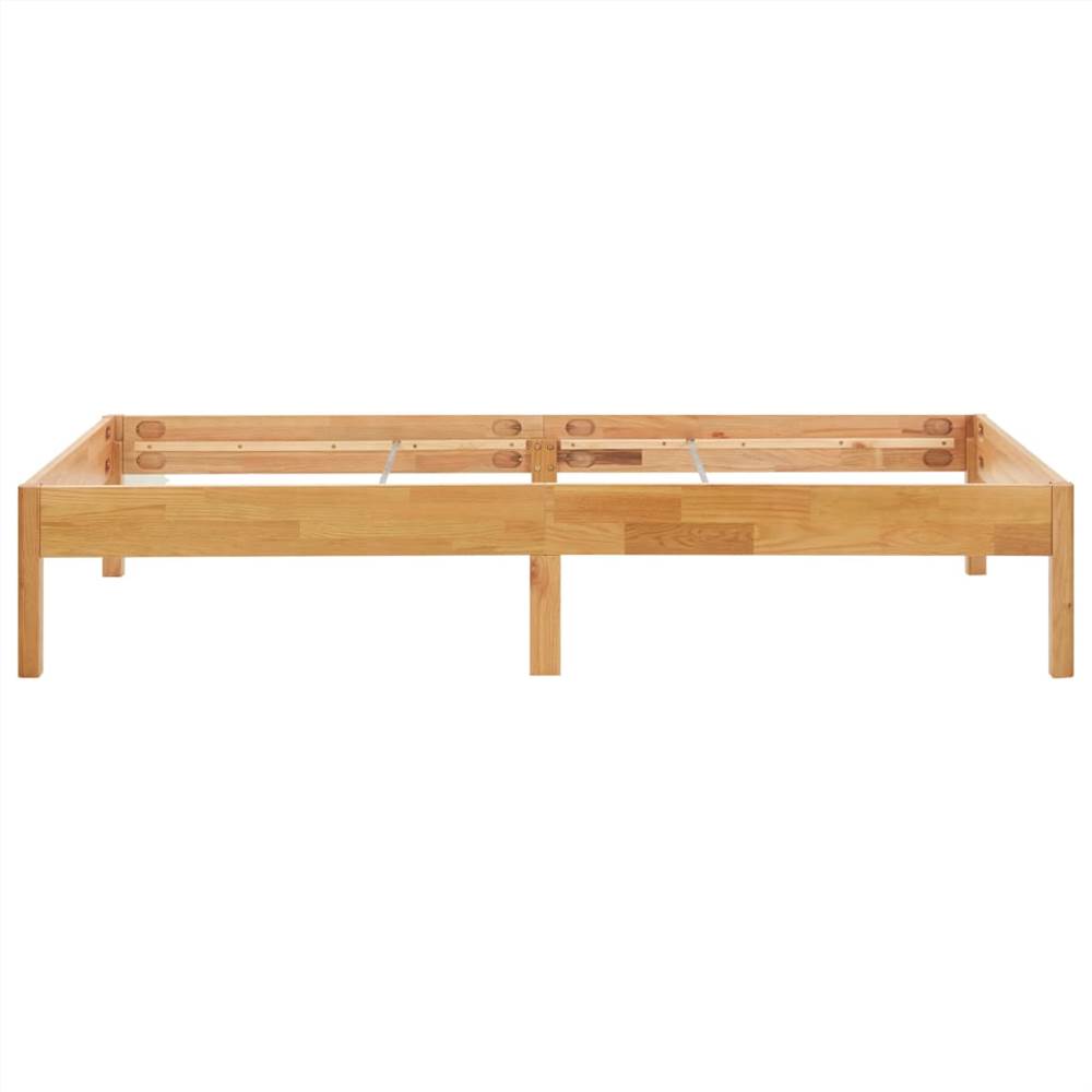 Bed Frame Solid Oak Wood 90x200 cm
