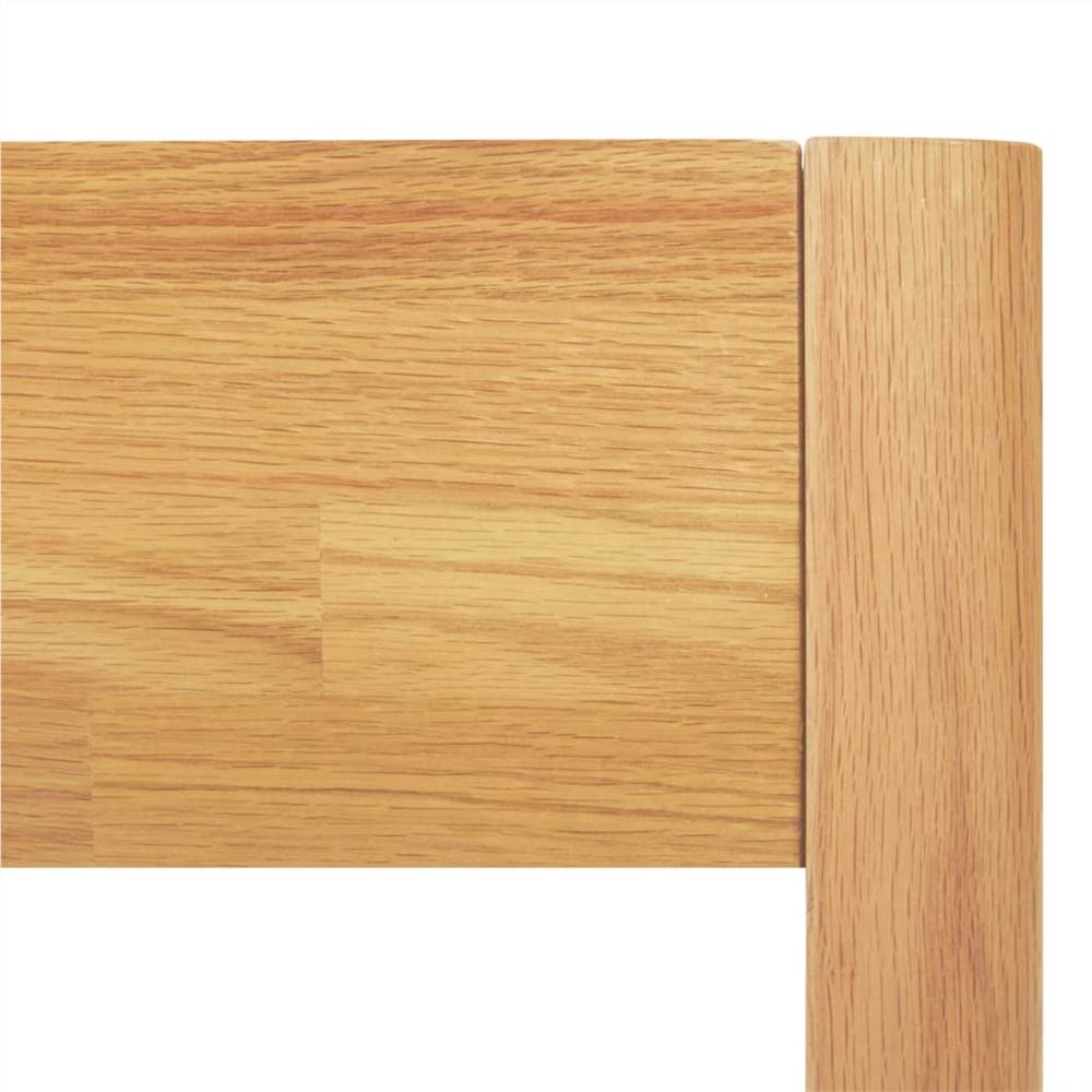 Bed Frame Solid Oak Wood 90x200 cm