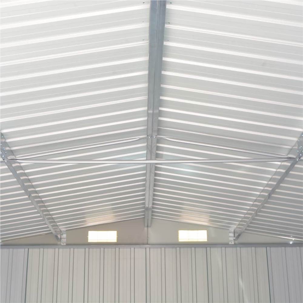 Garden Shed 257x398x178 cm Metal Anthracite