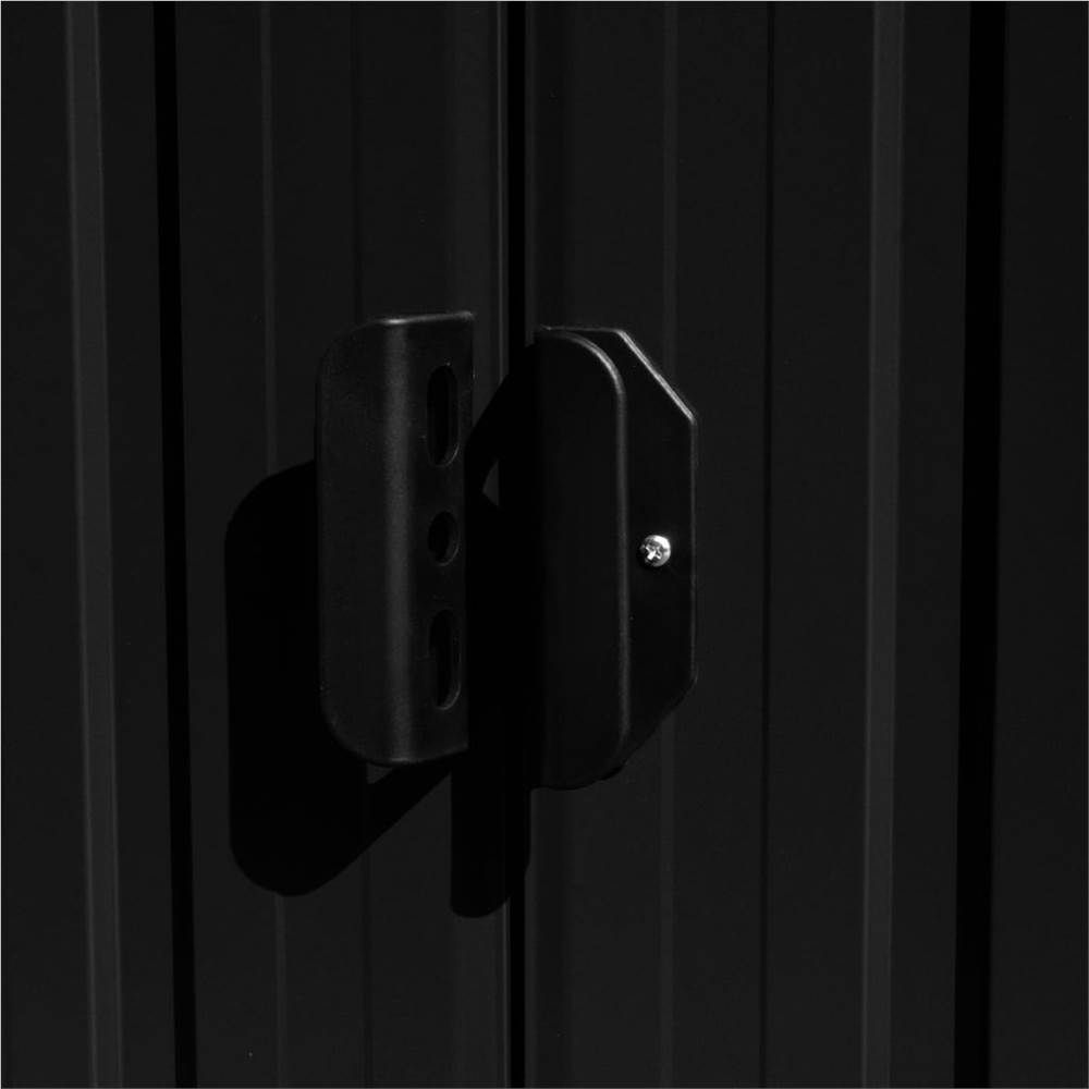 Garden Shed 257x398x178 cm Metal Anthracite