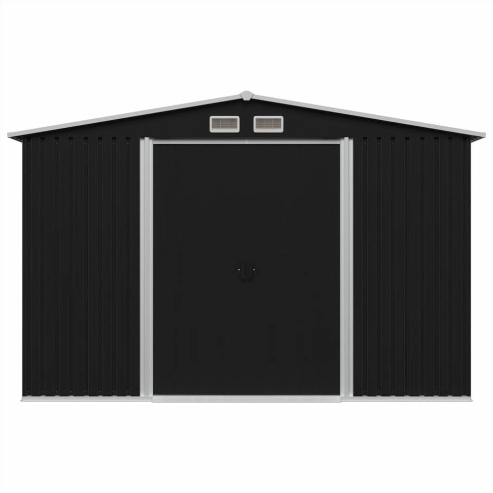 Garden Storage Shed Anthracite Steel 257x205x178 cm