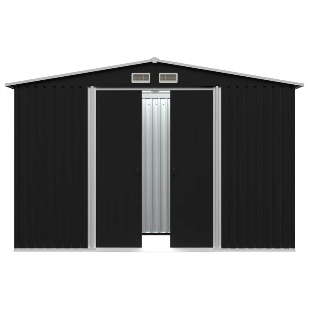 Garden Storage Shed Anthracite Steel 257x205x178 cm