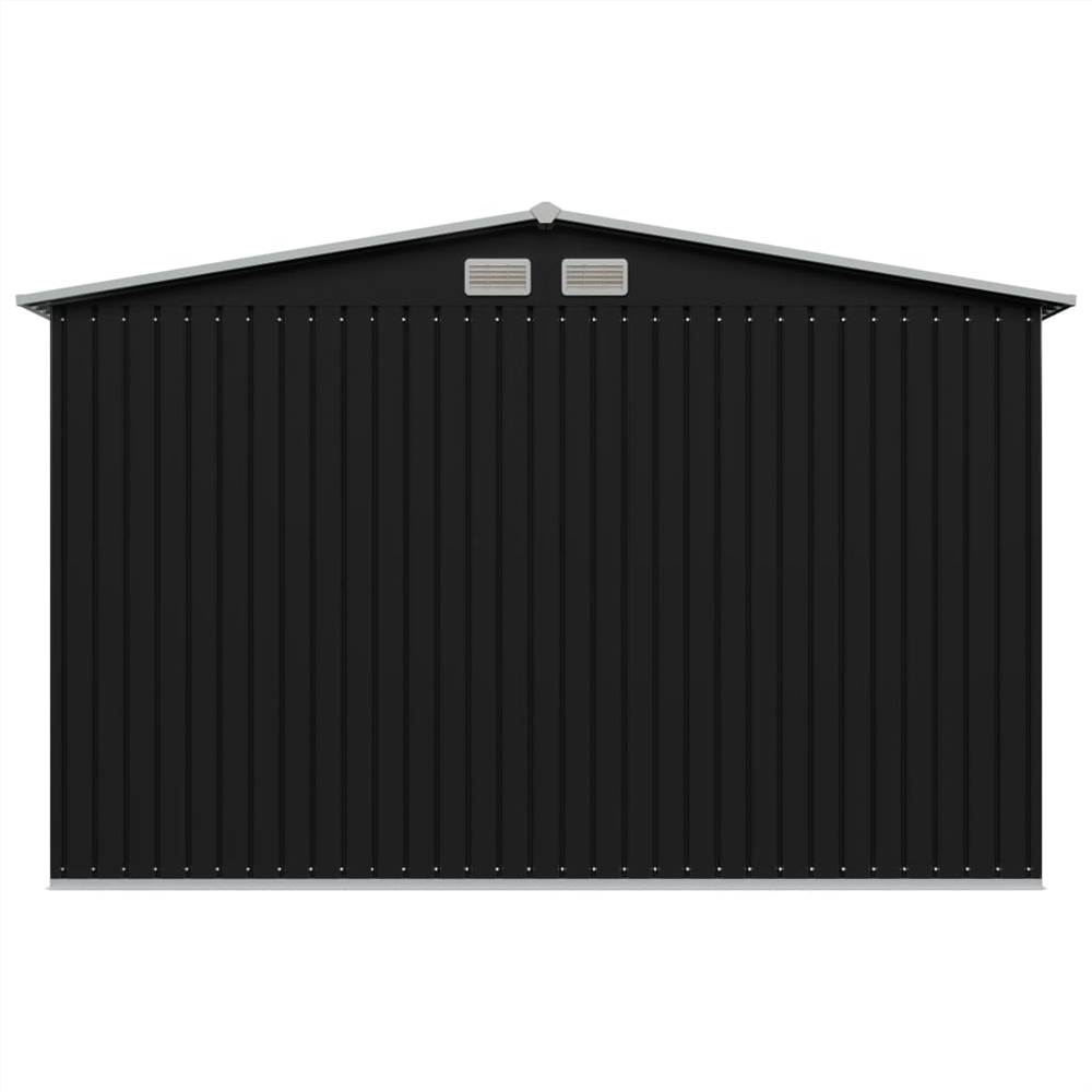 Garden Storage Shed Anthracite Steel 257x205x178 cm