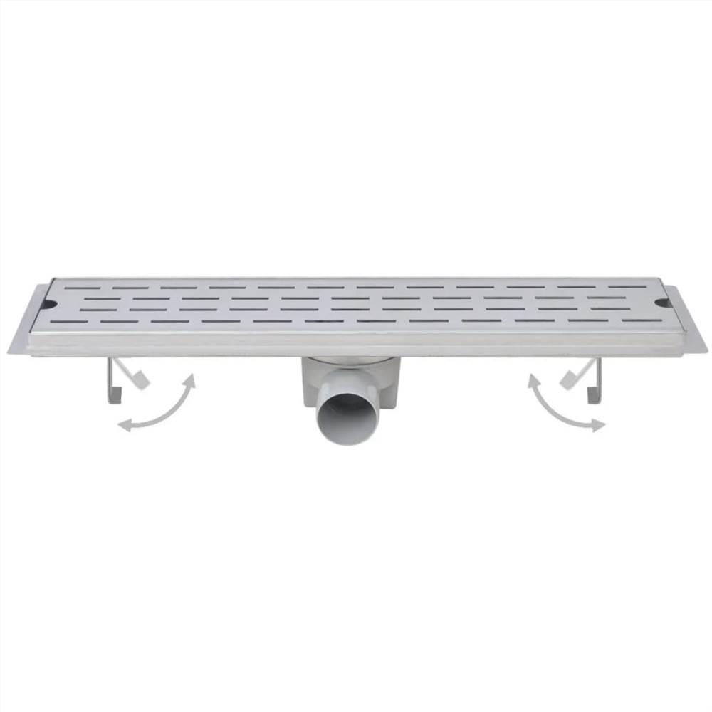 Linear Shower Drain 2 pcs Line 530x140 mm Stainless Steel