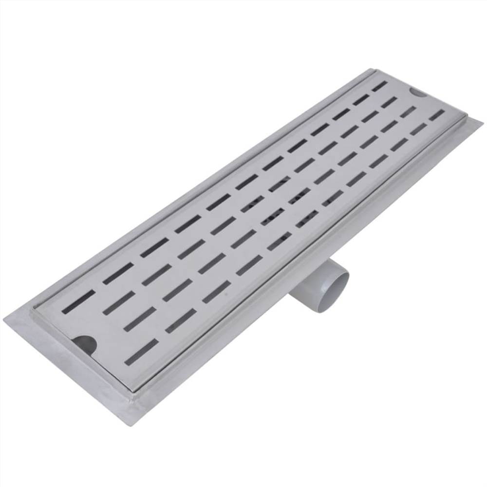 Linear Shower Drain 2 pcs Line 530x140 mm Stainless Steel