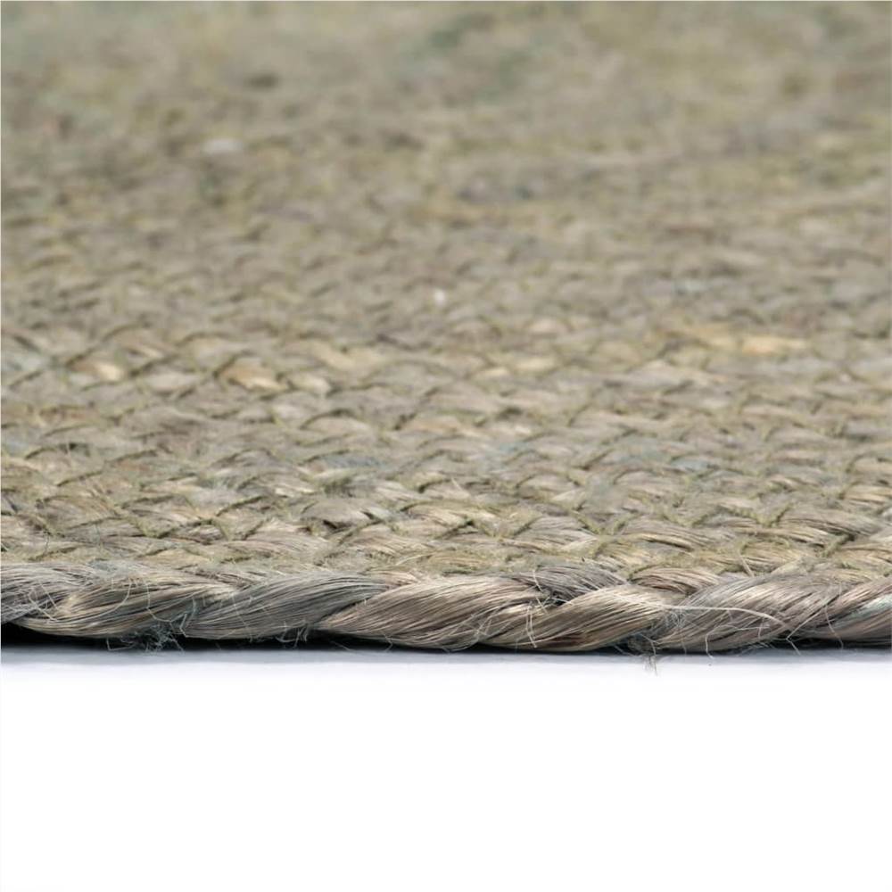 Placemats 4 pcs Plain Grey 38 cm Round Jute