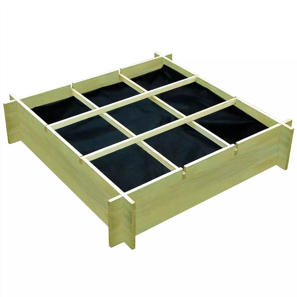 Raised Bed 90x90x20 cm Impregnated Wood