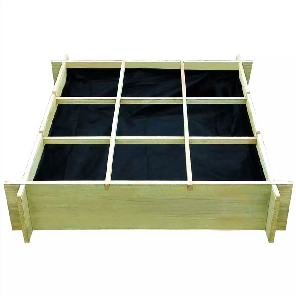 Raised Bed 90x90x20 cm Impregnated Wood