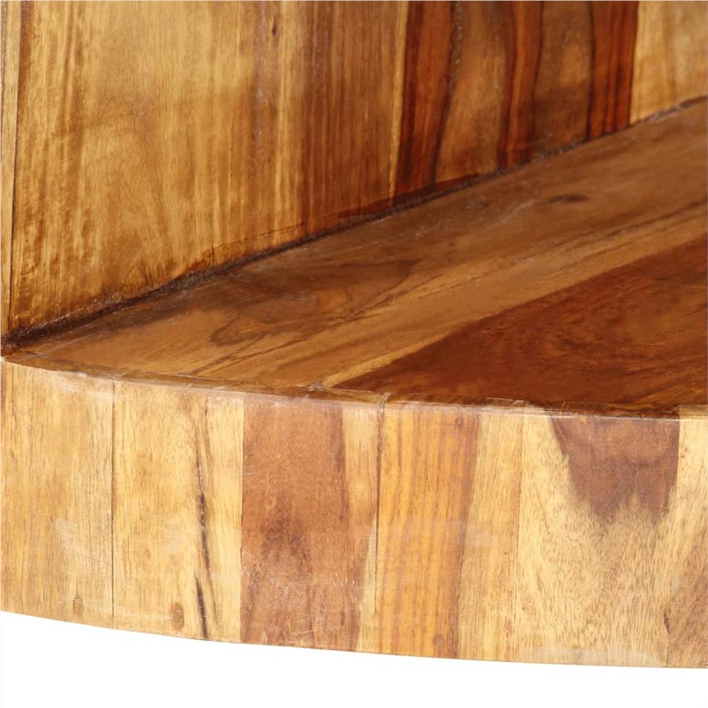 Round Coffee Table 65x30 cm Solid Sheesham Wood