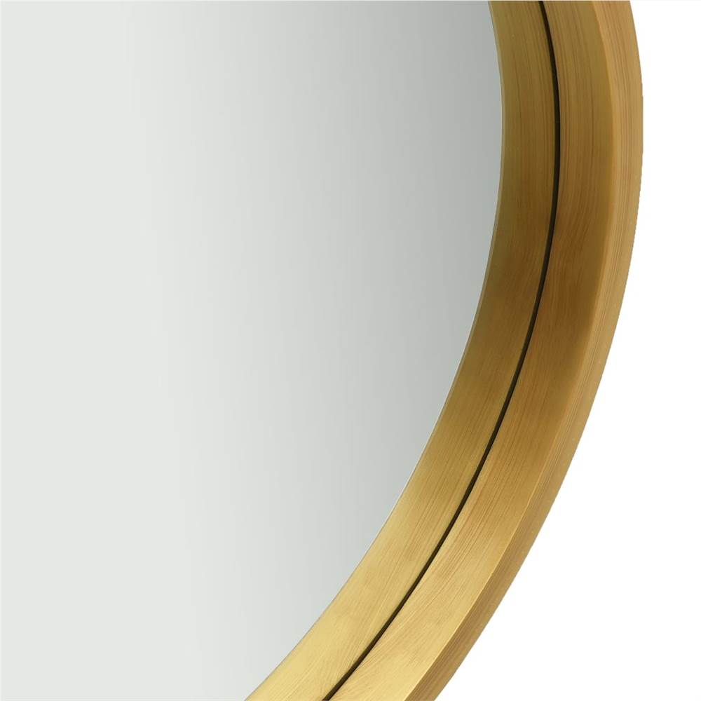 Wall Mirror with Strap 60 cm Gold