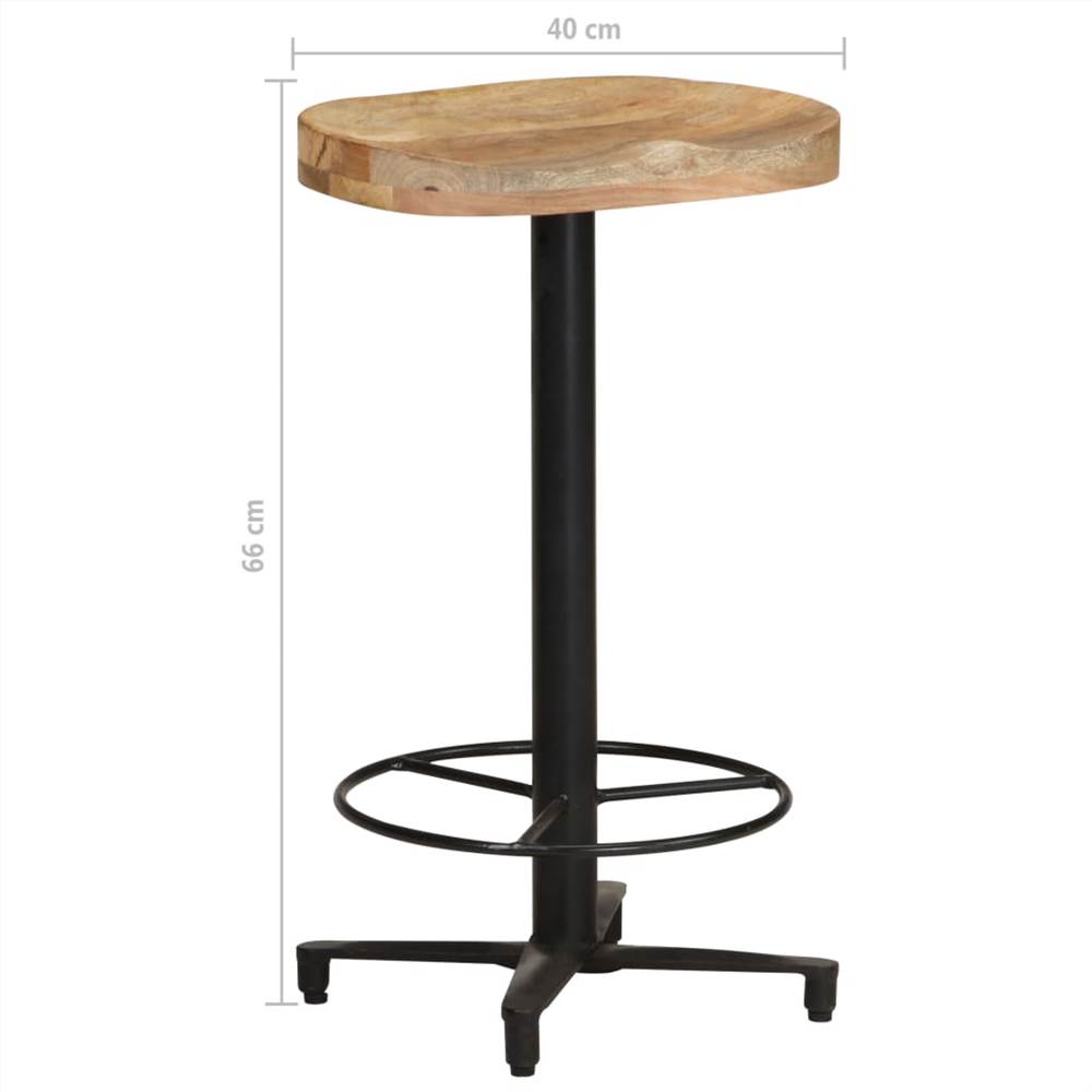 Bar Stools 2 pcs 66 cm Solid Mango Wood