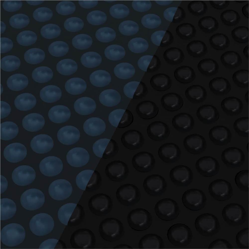 Floating PE Solar Pool Film 450x220 cm Black and Blue