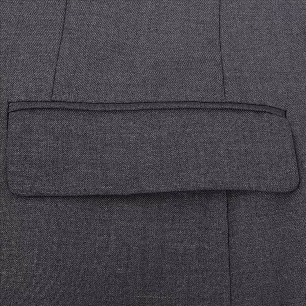 Mens Two Piece Business Suit Grey Size 46