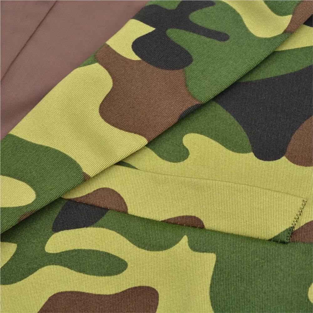 Mens Two Piece Suit with Tie Camouflage Print Size 50