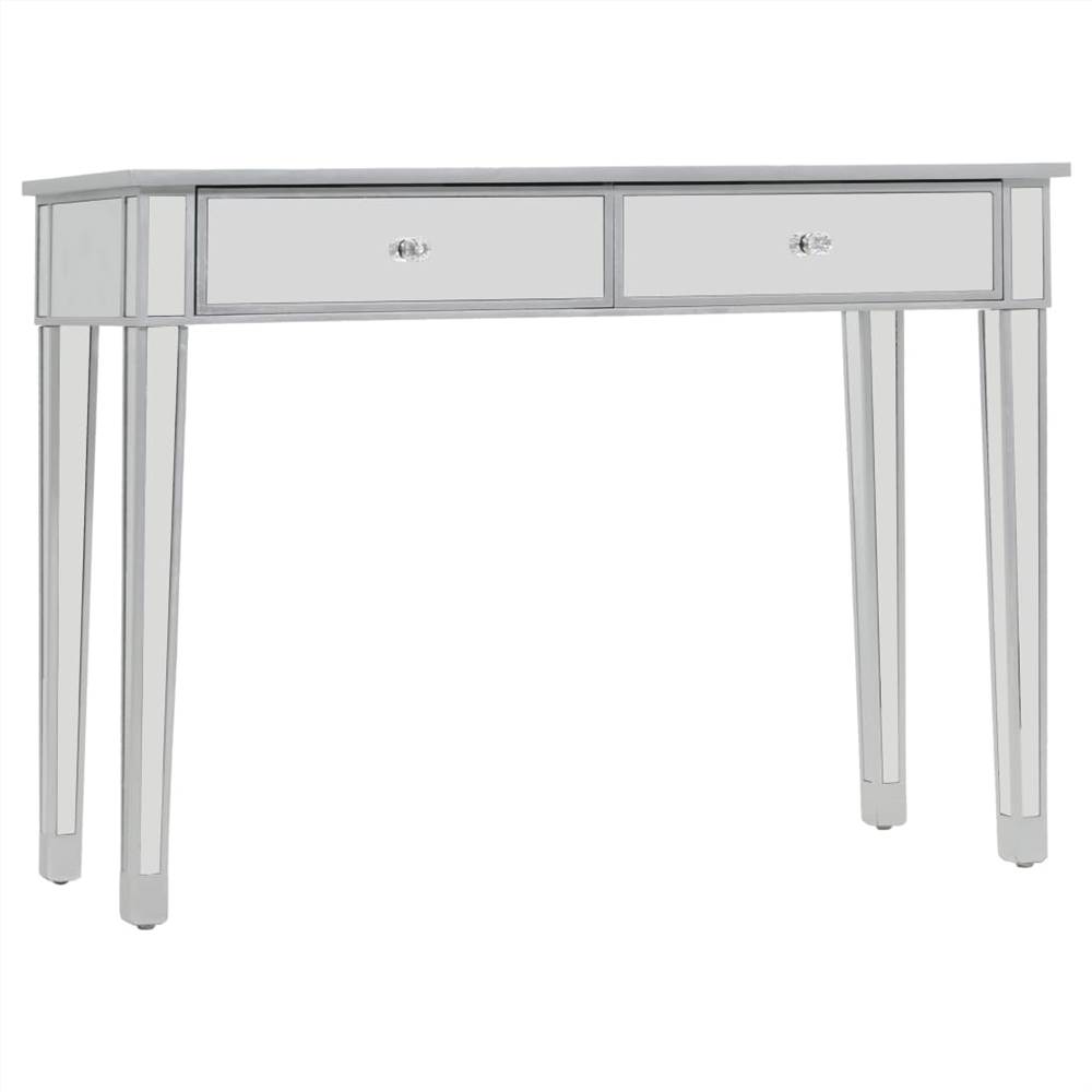 Mirrored Console Table MDF and Glass 106.5x38x76.5 cm