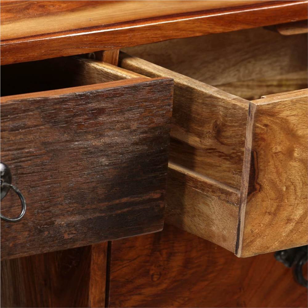 Sideboard Solid Sheesham Wood 140x30x80 cm