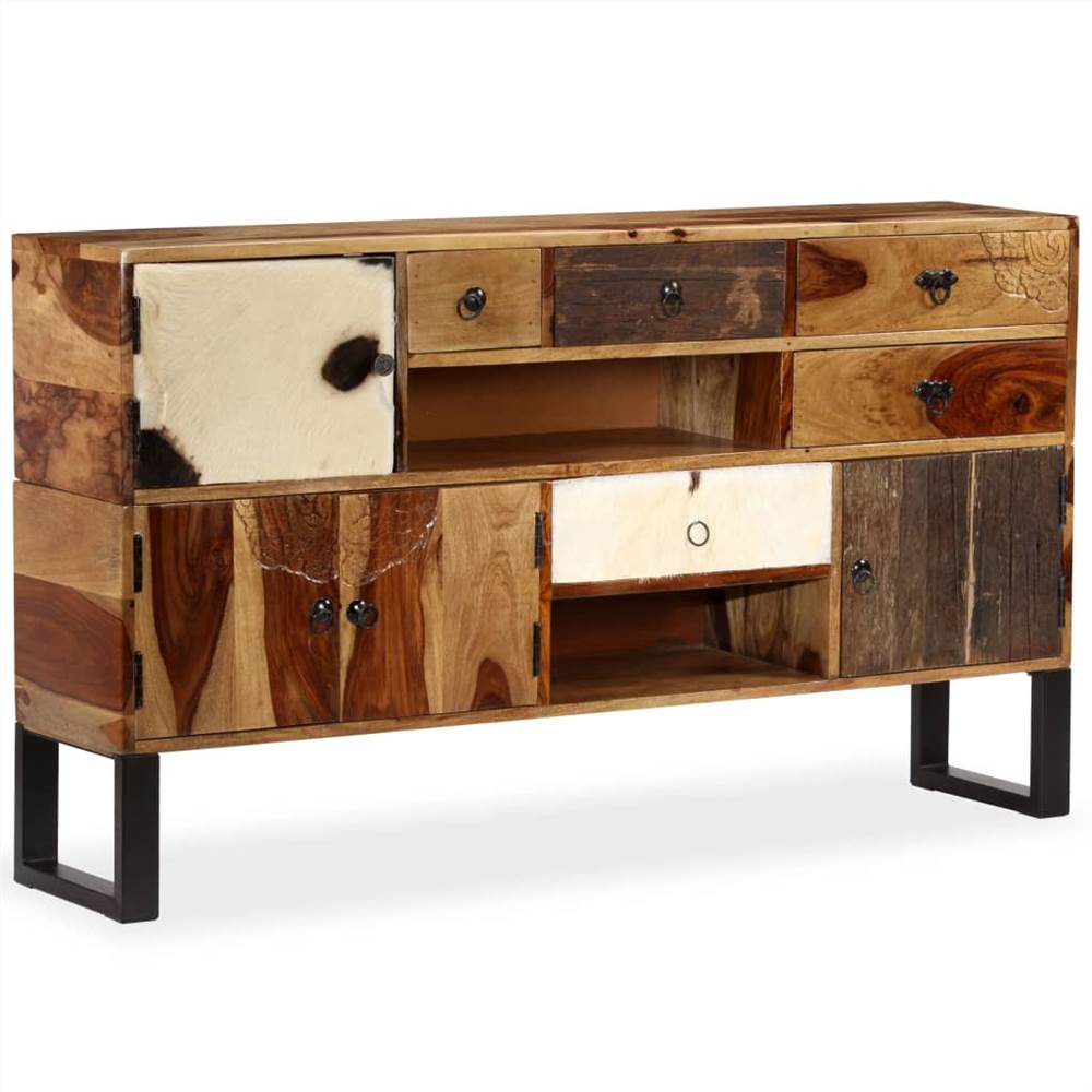 Sideboard Solid Sheesham Wood 140x30x80 cm